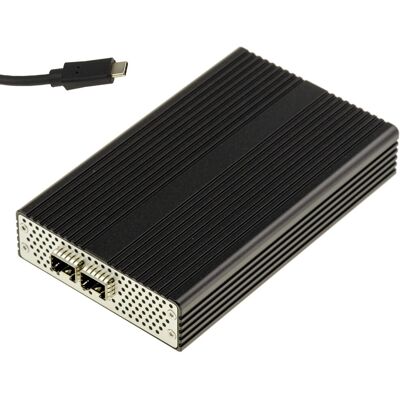 Kalea-Informatique Adaptateur Usb4 Thunderbolt Vers 2x Sfp28 25gbe Mellanox X4 - Publicité Kalea-Informatique Adaptateur Usb4 Thunderbolt Vers 2x Sfp28 25gbe Mellanox X4 - Publicité