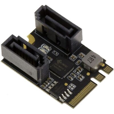 Carte Contrôleur Kalea-Informatique M.2 - 2 Ports SATA - PCIe 3.1 - Clé M.2 A E - Publicité Carte Contrôleur Kalea-Informatique M.2 - 2 Ports SATA - PCIe 3.1 - Clé M.2 A E - Publicité
