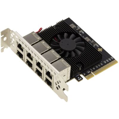 Kalea-Informatique - RTL8111H - 8x RJ45 - Carte Ethernet PCIe - Publicité Kalea-Informatique - RTL8111H - 8x RJ45 - Carte Ethernet PCIe - Publicité