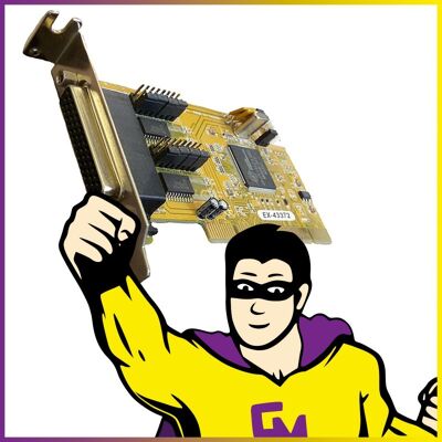 Carte Port Parallele Exsys Ex-43372 Pci Db44 Low Profile - Publicité Carte Port Parallele Exsys Ex-43372 Pci Db44 Low Profile - Publicité