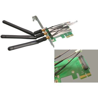 Kalea-Informatique Convertisseur Mini Pcie Vers Pci Express - Avec Antenne - Publicité Kalea-Informatique Convertisseur Mini Pcie Vers Pci Express - Avec Antenne - Publicité
