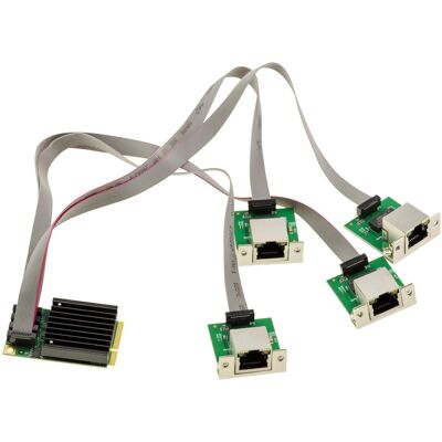 Kalea-Informatique Carte Réseau Mini Pcie Intel I350-T4 4x Rj45 Gigabit - Publicité Kalea-Informatique Carte Réseau Mini Pcie Intel I350-T4 4x Rj45 Gigabit - Publicité