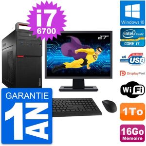 IBM Pc Tour Lenovo M700 Ecran 27\" Intel I7-6700 Ram 16go Disque 1to Windows 10 Wifi - Publicité IBM Pc Tour Lenovo M700 Ecran 27\" Intel I7-6700 Ram 16go Disque 1to Windows 10 Wifi - Publicité