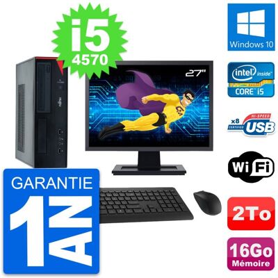 Fujitsu Siemens Pc Fujitsu E520 Dt Ecran 27\" Intel I5-4570 Ram 16go Disque 2to Windows 10 Wifi - Publicité Fujitsu Siemens Pc Fujitsu E520 Dt Ecran 27\" Intel I5-4570 Ram 16go Disque 2to Windows 10 Wifi - Publicité