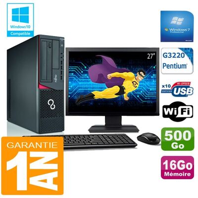 Fujitsu Siemens - Esprimo E720 - RAM 16GB - 500GB - 27in Display - Desktop PC - Publicité Fujitsu Siemens - Esprimo E720 - RAM 16GB - 500GB - 27in Display - Desktop PC - Publicité