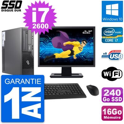 Fujitsu Siemens Pc Fujitsu E500 E85+ Dt Ecran 22\" I7-2600 Ram 16go Ssd 240go Windows 10 Wifi - Publicité Fujitsu Siemens Pc Fujitsu E500 E85+ Dt Ecran 22\" I7-2600 Ram 16go Ssd 240go Windows 10 Wifi - Publicité