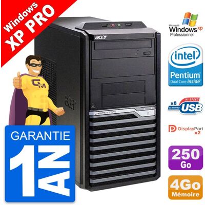 Pc Tour Acer Veriton M4630g Intel G3220 Ram 4go Disque Dur 250go Windows Xp - Publicité Pc Tour Acer Veriton M4630g Intel G3220 Ram 4go Disque Dur 250go Windows Xp - Publicité
