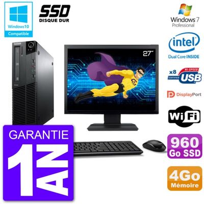 LENOVO - M82 SFF - 27" Display - 4GB RAM - Bureau - Publicité LENOVO - M82 SFF - 27" Display - 4GB RAM - Bureau - Publicité