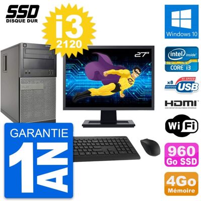 Dell - OptiPlex 390 MT - 27 pouces - i3-2120 - Publicité Dell - OptiPlex 390 MT - 27 pouces - i3-2120 - Publicité