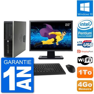Pc Hp Compaq Pro 6300 Sff Ecran 22\" G630 Ram 4go Disque Dur 1to Windows 10 Wifi - Publicité Pc Hp Compaq Pro 6300 Sff Ecran 22\" G630 Ram 4go Disque Dur 1to Windows 10 Wifi - Publicité