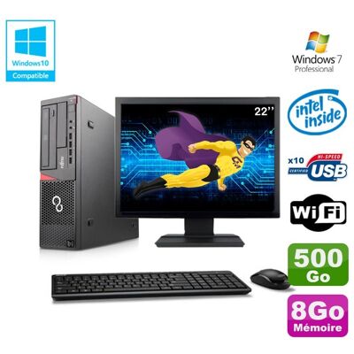 Fujitsu Siemens Lot Pc Fujitsu E720 E85+ G3220 3ghz 8go 500go Graveur Wifi W7 + Ecran 22\ - Publicité Fujitsu Siemens Lot Pc Fujitsu E720 E85+ G3220 3ghz 8go 500go Graveur Wifi W7 + Ecran 22\ - Publicité