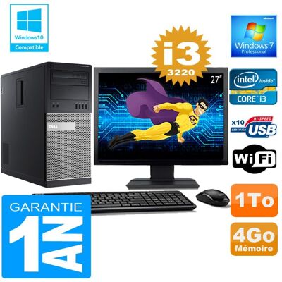 Dell - 7010 - Core i3-3220 - 4GB RAM - Ordinateur de bureau - Publicité Dell - 7010 - Core i3-3220 - 4GB RAM - Ordinateur de bureau - Publicité