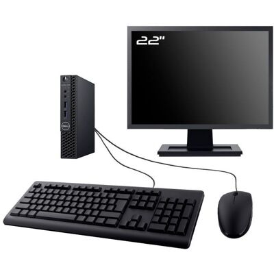Pc Dell 3070 Micro Ecran 22\" Intel I3-8100t Ram 32go Ssd 2to Hdmi Wifi W11 - Publicité Pc Dell 3070 Micro Ecran 22\" Intel I3-8100t Ram 32go Ssd 2to Hdmi Wifi W11 - Publicité