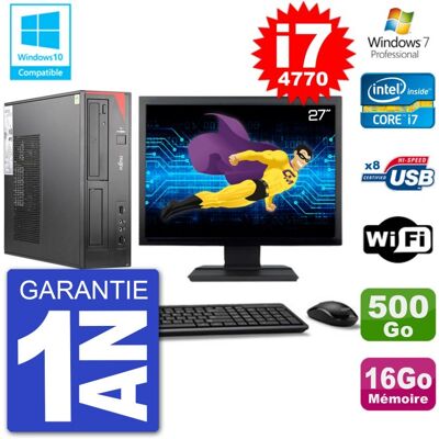 Fujitsu Siemens Pc Fujitsu Esprimo E520 Dt Ecran 27\" I7-4770 16go 500go Graveur Dvd Wifi W7 - Publicité Fujitsu Siemens Pc Fujitsu Esprimo E520 Dt Ecran 27\" I7-4770 16go 500go Graveur Dvd Wifi W7 - Publicité