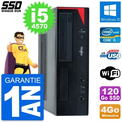 Fujitsu Siemens Pc Fujitsu Esprimo E520 E85+ Dt Intel I5-4570 Ram 4go Ssd 120go Windows 10 Wifi - Publicité Fujitsu Siemens Pc Fujitsu Esprimo E520 E85+ Dt Intel I5-4570 Ram 4go Ssd 120go Windows 10 Wifi - Publicité