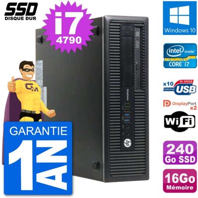 HP - EliteDesk 800 G1 - i7-4790 - 16GB RAM - Ordinateur de bureau - Publicité HP - EliteDesk 800 G1 - i7-4790 - 16GB RAM - Ordinateur de bureau - Publicité