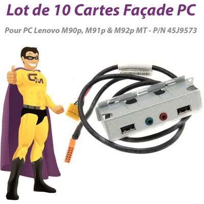 IBM Lot X10 Cartes Façade Pc Lenovo 45j9573 Me60095 M90p M91p M92p Tour Thinkcentre - Publicité IBM Lot X10 Cartes Façade Pc Lenovo 45j9573 Me60095 M90p M91p M92p Tour Thinkcentre - Publicité