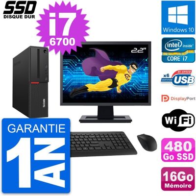 Lenovo - M700 SFF - Core i7-6700 - 16GB RAM - Desktop computer - Publicité Lenovo - M700 SFF - Core i7-6700 - 16GB RAM - Desktop computer - Publicité