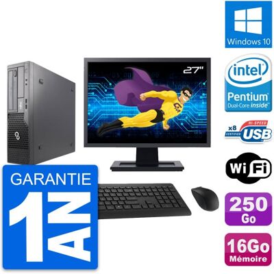 Fujitsu Siemens Pc Fujitsu E500 Dt Ecran 27\" Intel G630 Ram 16go Disque 250go Windows 10 Wifi - Publicité Fujitsu Siemens Pc Fujitsu E500 Dt Ecran 27\" Intel G630 Ram 16go Disque 250go Windows 10 Wifi - Publicité