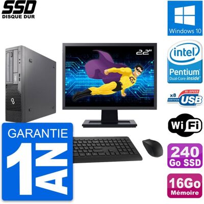 Fujitsu Siemens Pc Fujitsu E500 E85+ Dt Ecran 22\" Intel G630 Ram 16go Ssd 240go Windows 10 Wifi - Publicité Fujitsu Siemens Pc Fujitsu E500 E85+ Dt Ecran 22\" Intel G630 Ram 16go Ssd 240go Windows 10 Wifi - Publicité