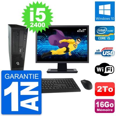 Fujitsu Siemens Pc Fujitsu E500 Dt Ecran 22\" Intel I5-2400 Ram 16go Disque 2to Windows 10 Wifi - Publicité Fujitsu Siemens Pc Fujitsu E500 Dt Ecran 22\" Intel I5-2400 Ram 16go Disque 2to Windows 10 Wifi - Publicité