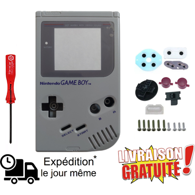Face Avant/arrière Game Boy Dmg-01 Set Boutons Complet Rénovation Console Retro - Publicité Face Avant/arrière Game Boy Dmg-01 Set Boutons Complet Rénovation Console Retro - Publicité