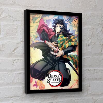 Demon Slayer Giyuu Collector Print Impression Encadrée Pyramid International - Publicité Demon Slayer Giyuu Collector Print Impression Encadrée Pyramid International - Publicité