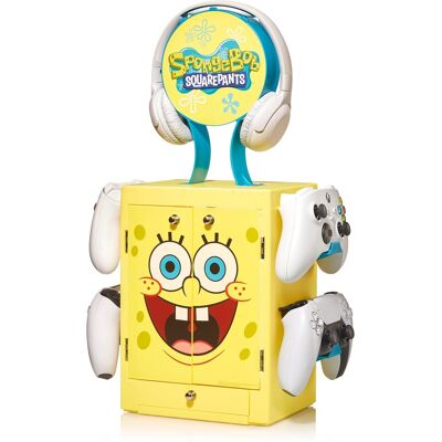 Numskull - Meuble De Rangement Inspiré De Bob L'Éponge Pour Gamer Pour 4 Manette - Publicité Numskull - Meuble De Rangement Inspiré De Bob L'Éponge Pour Gamer Pour 4 Manette - Publicité