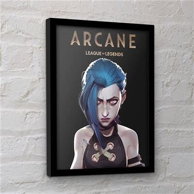 Arcane Jinx Impression De Collection Encadrée Pyramid International - Publicité Arcane Jinx Impression De Collection Encadrée Pyramid International - Publicité