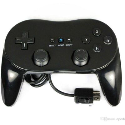 Straße Game Manette Contrôleur Classic Pro Pour Nintendo Wii, Wii U - 1,20 M – Noir - Publicité Straße Game Manette Contrôleur Classic Pro Pour Nintendo Wii, Wii U - 1,20 M – Noir - Publicité