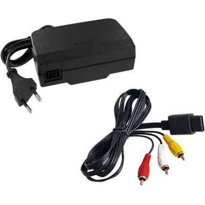 Straße Game Pack Chargeur Adaptateur Secteur Et Câble Av Rca Pour Nintendo 64 N64 - 1,80 M - Publicité Straße Game Pack Chargeur Adaptateur Secteur Et Câble Av Rca Pour Nintendo 64 N64 - 1,80 M - Publicité
