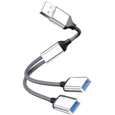 Sans Marque Adaptateur Microconnect Usb-A Vers 2x Usb-A F, Argent - Publicité Sans Marque Adaptateur Microconnect Usb-A Vers 2x Usb-A F, Argent - Publicité
