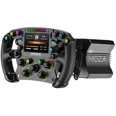 Moza Racing R12 V2 + Fsr2 – Direct Drive Wheel + Touchscreen – Pc - Publicité Moza Racing R12 V2 + Fsr2 – Direct Drive Wheel + Touchscreen – Pc - Publicité
