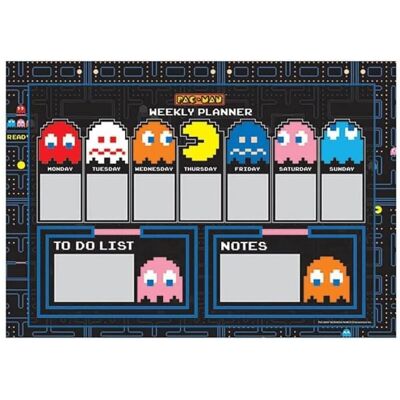 Pac-Man A4 Deskpad & Autocollants Accessoires Pyramide International - Publicité Pac-Man A4 Deskpad & Autocollants Accessoires Pyramide International - Publicité