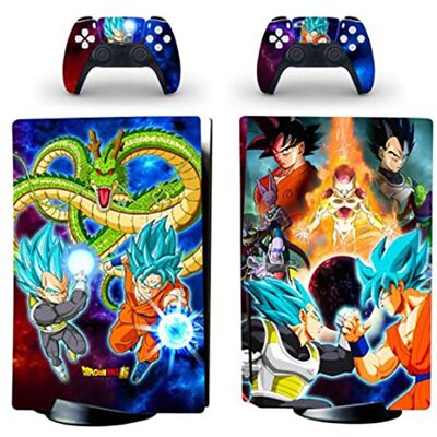 1set Pour Dragon Ball Sangoku Vegeta Skin Stickers Pour La Ps5 Disque Edition Co - Publicité 1set Pour Dragon Ball Sangoku Vegeta Skin Stickers Pour La Ps5 Disque Edition Co - Publicité