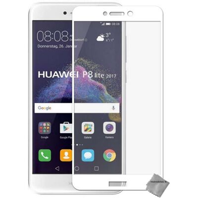 Htdmobiles Film De Protection Verre Trempe Incurve Integral Huawei P8 Lite (2017) - Blanc - Publicité Htdmobiles Film De Protection Verre Trempe Incurve Integral Huawei P8 Lite (2017) - Blanc - Publicité