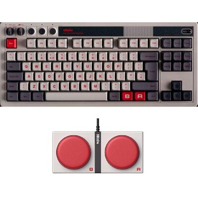 8bitdo Retro Mechanical Keyboard, Bluetooth/2.4g/usb-C Hot Swappable Gaming Keyb - Publicité 8bitdo Retro Mechanical Keyboard, Bluetooth/2.4g/usb-C Hot Swappable Gaming Keyb - Publicité
