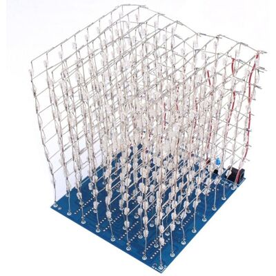 Sodial Kit Diy 3d8 8x8x8 Cube Led 3d Kit De Projet De Soudure 4.5-5.5v Carte Pcb C2831 - Publicité Sodial Kit Diy 3d8 8x8x8 Cube Led 3d Kit De Projet De Soudure 4.5-5.5v Carte Pcb C2831 - Publicité