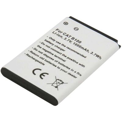 Avizar Batterie De Remplacement Pour Cat B100 Li-Ion 1000mah Blanc - Publicité Avizar Batterie De Remplacement Pour Cat B100 Li-Ion 1000mah Blanc - Publicité
