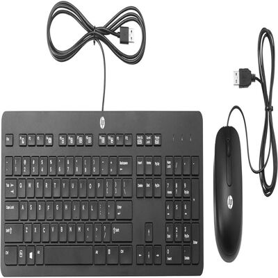 HP Kit Souris Et Clavier Usb Filaires Slim Business Qwerty Ita Noir - Publicité HP Kit Souris Et Clavier Usb Filaires Slim Business Qwerty Ita Noir - Publicité