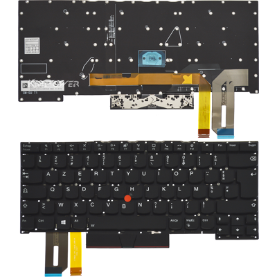 IBM Clavier Azerty Français Pour Lenovo T490 T495 L480 L490 Rétroéclairage - Publicité IBM Clavier Azerty Français Pour Lenovo T490 T495 L480 L490 Rétroéclairage - Publicité