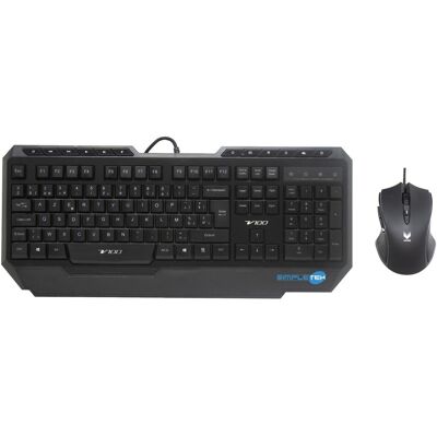 Rapoo V100 Kit Souris Et Clavier Gaming Rétroéclairé Usb Azerty Belge Noir - Publicité Rapoo V100 Kit Souris Et Clavier Gaming Rétroéclairé Usb Azerty Belge Noir - Publicité