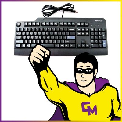 IBM Clavier Usb Pc Azerty Lenovo Sk-8825 Sd50k28646 Filaire Noir - Publicité IBM Clavier Usb Pc Azerty Lenovo Sk-8825 Sd50k28646 Filaire Noir - Publicité