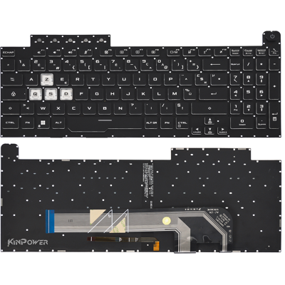Clavier Azerty Français Pour Asus Tuf Gaming A15 Fa506 Fa506iu Rétroéclairage - Publicité Clavier Azerty Français Pour Asus Tuf Gaming A15 Fa506 Fa506iu Rétroéclairage - Publicité