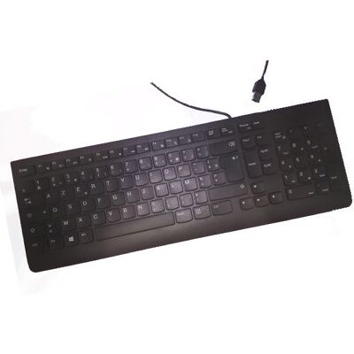 IBM Clavier Azerty Usb Lenovo Ku-1601 00xh598 Sd50l21312 Noir 106 Touches - Publicité IBM Clavier Azerty Usb Lenovo Ku-1601 00xh598 Sd50l21312 Noir 106 Touches - Publicité