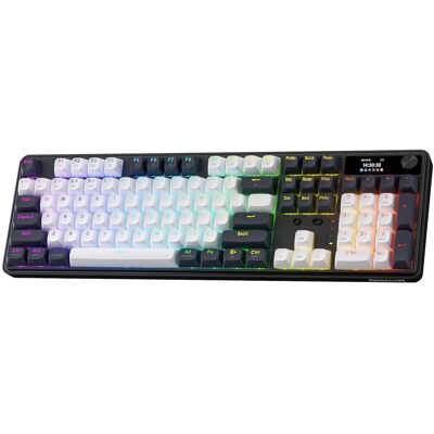 Redragon K761 Pro Wireless 104-Key Gasket Gaming Keyboard, Screen & Knob Easy- - Publicité Redragon K761 Pro Wireless 104-Key Gasket Gaming Keyboard, Screen & Knob Easy- - Publicité
