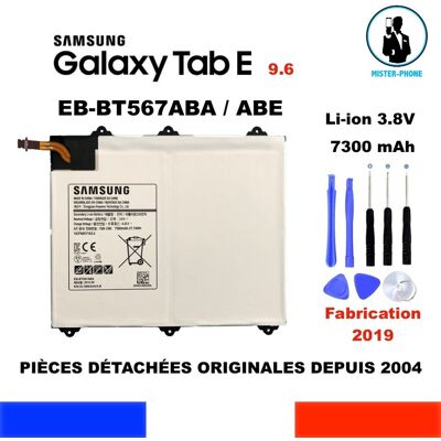 Batterie Samsung EB-BT567ABA Galaxy Tab E 9.6" - Publicité Batterie Samsung EB-BT567ABA Galaxy Tab E 9.6" - Publicité