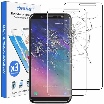 Ebeststar Packx3 Verre Tremp� Pour Samsung A6 Galaxy 2018 Sm-A600f Film Protection Ecran - Publicité Ebeststar Packx3 Verre Tremp� Pour Samsung A6 Galaxy 2018 Sm-A600f Film Protection Ecran - Publicité