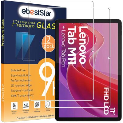 Ebeststar Packx2 Verre Trempé Lenovo Tab M11 Film Protection Ecran Anti Casse - Publicité Ebeststar Packx2 Verre Trempé Lenovo Tab M11 Film Protection Ecran Anti Casse - Publicité