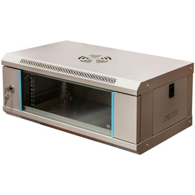 Sans Marque Baie Murale Netberg 19\" 4u 240x600x350, Grise N - Publicité Sans Marque Baie Murale Netberg 19\" 4u 240x600x350, Grise N - Publicité